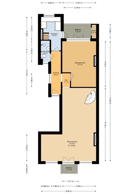 Foto 2: Amsterdam - Pretoriusstraat - Foto 2