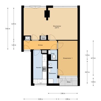 Amsterdam, Bouvigne, 2-kamer appartement - foto 2