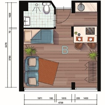 Winssen, Leegstraat, zelfstandige studio - foto 2
