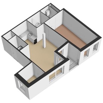 Bergen op Zoom, Kettingstraat, 2-kamer appartement - foto 3