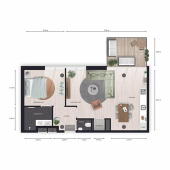 Roosendaal, Kadeplein, 2-kamer appartement - foto 2