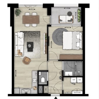 Eindhoven, Walserijstraat, 2-kamer appartement - foto 2