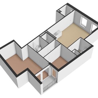 Bergen op Zoom, Kettingstraat, 3-kamer appartement - foto 3