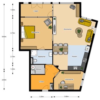 Colmschate, Bloemendalsweg, 3-kamer appartement - foto 2