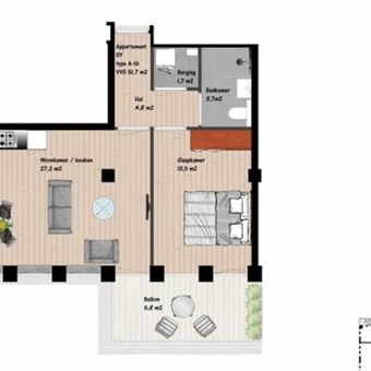 Den Haag, Badhuisweg, 2-kamer appartement - foto 2