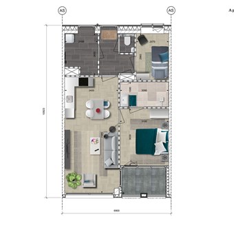 Terneuzen, Noordstraat, 3-kamer appartement - foto 2