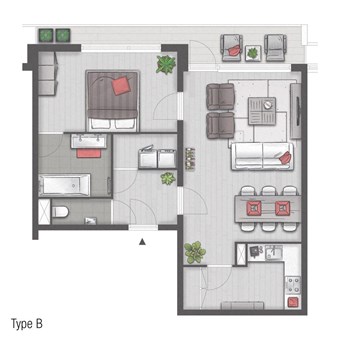 Arnhem, Groningensingel, 2-kamer appartement - foto 2