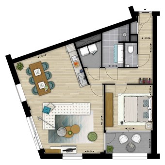 Arnhem, Kleine Oord, 2-kamer appartement - foto 2