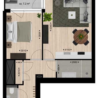 Tilburg, Frederikstraat, 2-kamer appartement - foto 2
