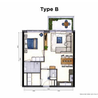 Tilburg, Havendijk, 2-kamer appartement - foto 2